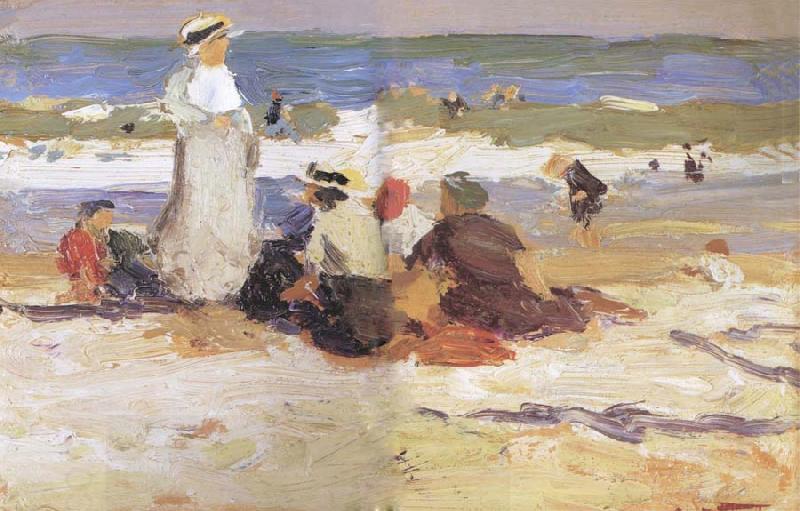 Edward Henry Potthast Prints At the beach China oil painting art
